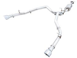 AWE 0FG Split Rear Exhaust Kit Polished Tips 19-up Ram 1500 5.7L - Click Image to Close
